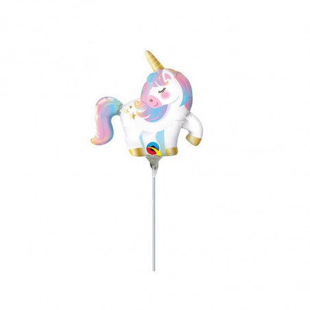 Mini Ballon alu licorne pastel