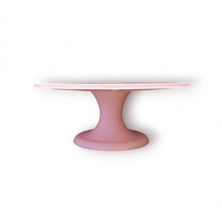 Stand à Gâteau rond 30cm rose pastel