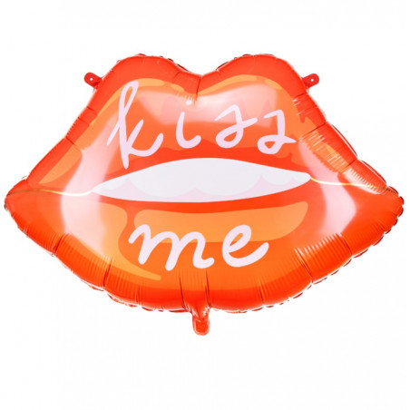 Ballon Kiss Me Lèvres rouge