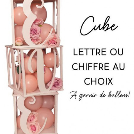 Cube Lettre Personnalisable 30cm Impression 3D