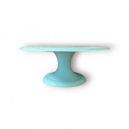 Stand à Gâteau rond 30cm bleu pastel