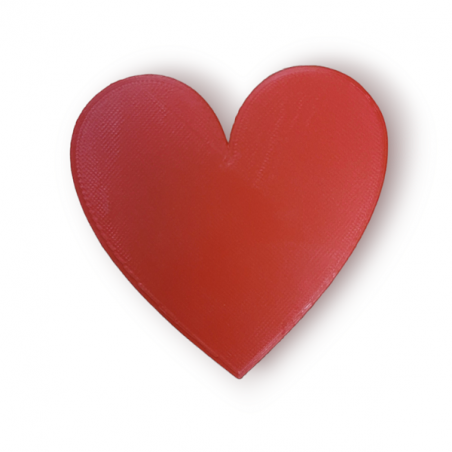 Coeur rouge plein 20cm Impression 3D Saint Valentin ou Mariage