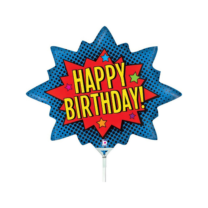 Mini Ballon alu Super héros Anniversaire