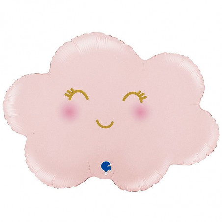 Ballon en forme de Nuage Rose Pastel