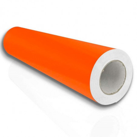 Vinyle Orange Brillant en Rouleau