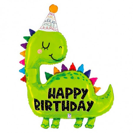 Ballon Alu XL Dinosaure Anniversaire pour Enfant