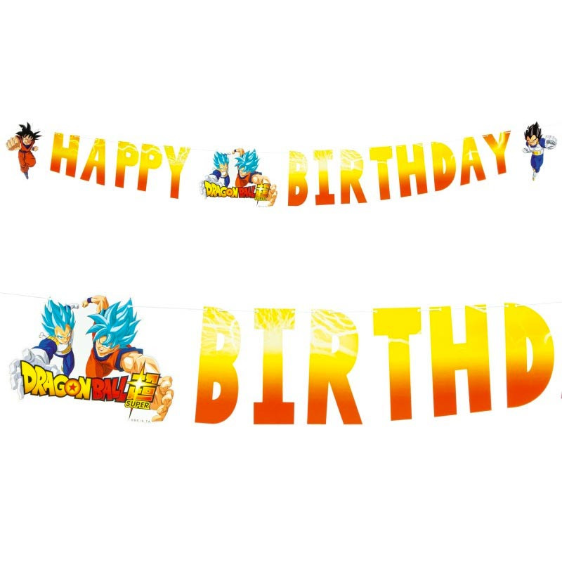 Banderole Happy Birthday Dragon Ball Z Décoration Manga