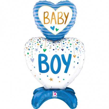 Ballon Coeur Baby Boy XL