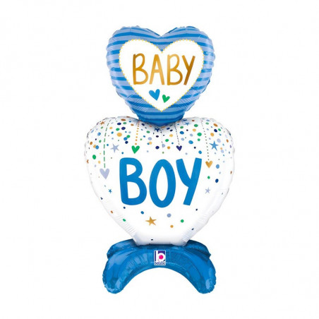 Ballon Coeur Baby Boy XL