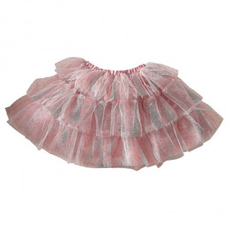 Jupe Tulle Tutu Déguisement Princesse Rose poudré et argent