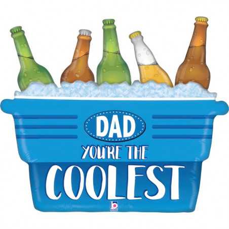 Ballon Alu XL Bac de Bières Coolest Dad