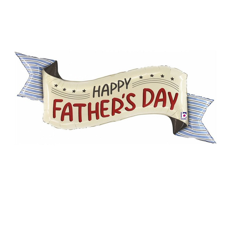 Ballon Bandeau Happy Father's Day Fête des Pères