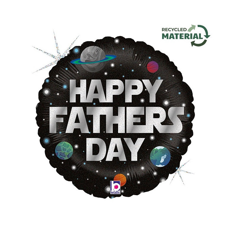 Ballon Alu Rond Fête des pères et Planètes