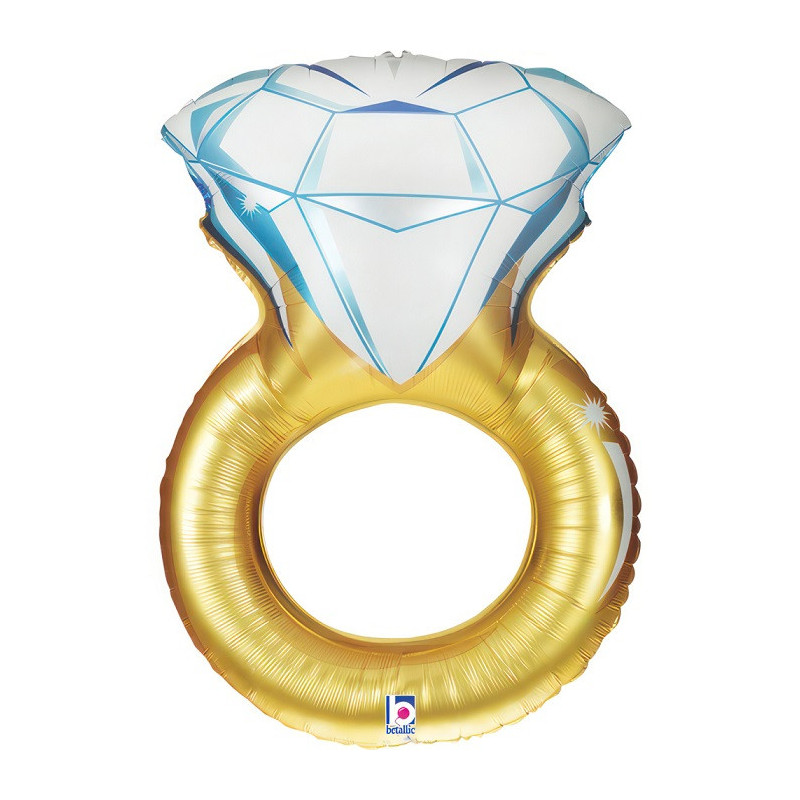 Ballon XL Bague Or Alliance Diamant