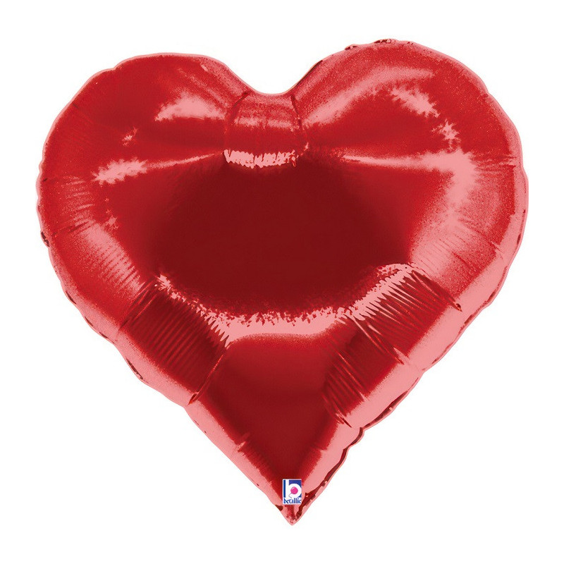 Ballon XL Casino Forme Coeur Rouge