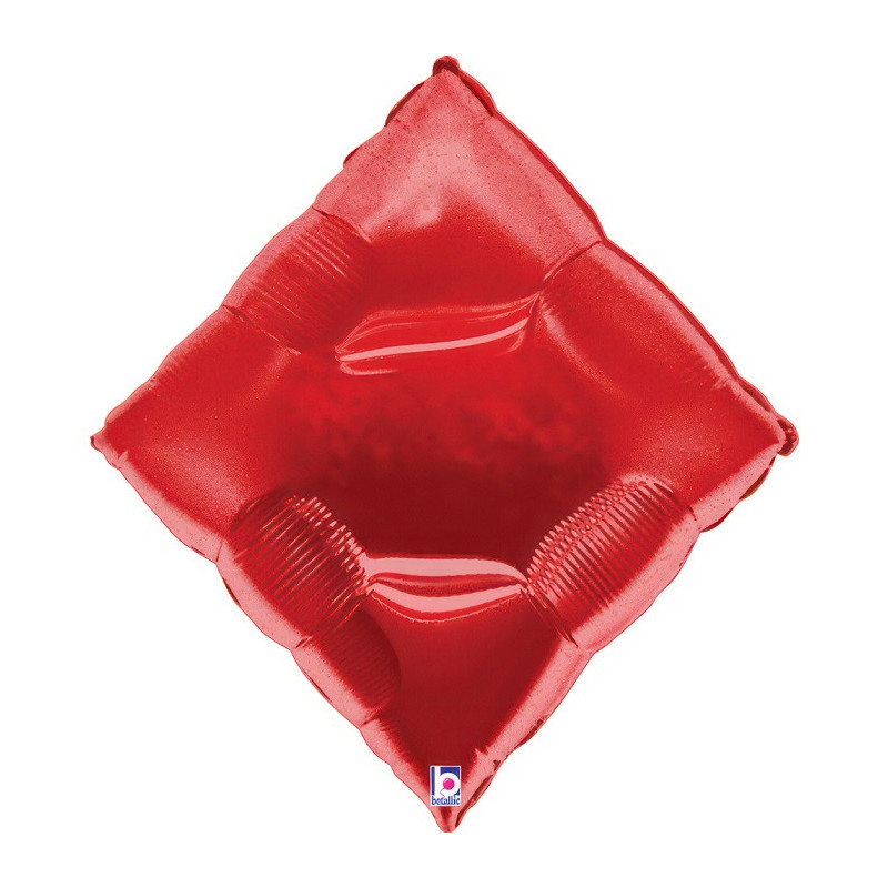 Ballon XL Casino Forme Carreau Rouge