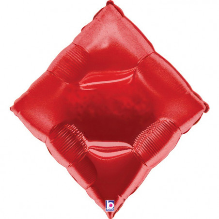 Ballon XL Casino Forme Carreau Rouge