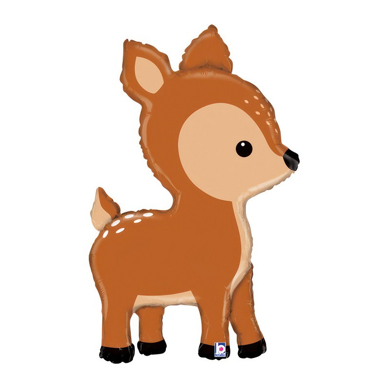 Ballon alu faon - Animaux de la forêt Biche