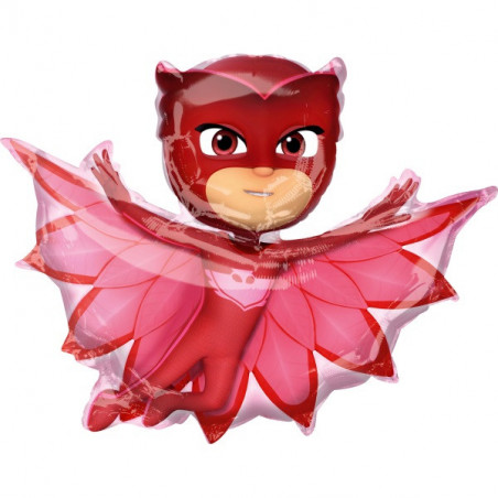 Ballon Alu XL Bibou PJ Masks Pyjamasque Rouge