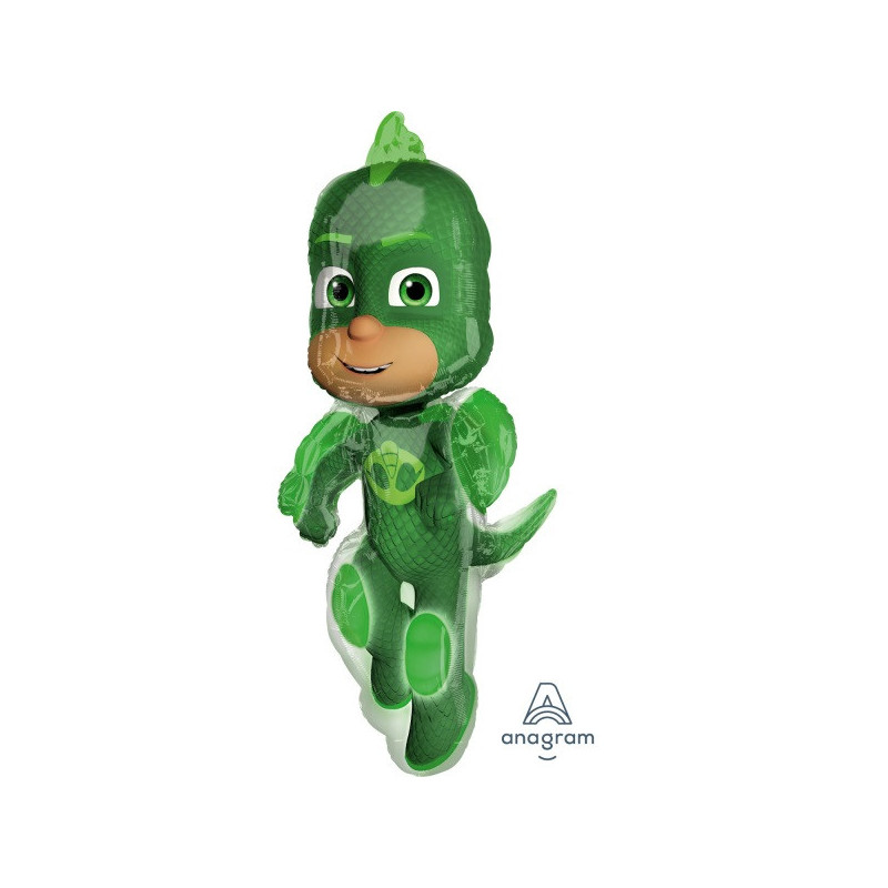 Ballon Alu XL Gluglu PJ Masks Pyjamasque Vert