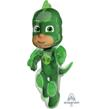 Ballon Alu XL Gluglu PJ Masks Pyjamasque Vert