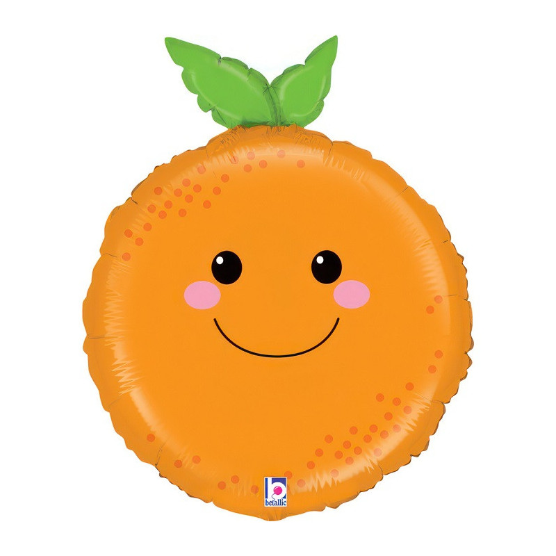 Ballon Alu en forme de Fruit Orange Clémentine