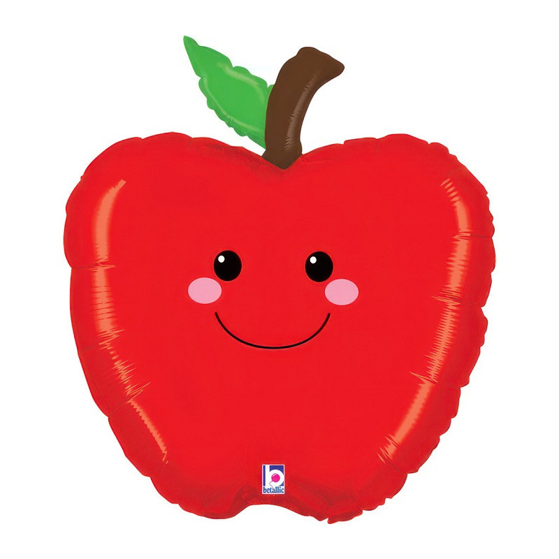 Ballon Alu en forme de Fruit Pomme Rouge