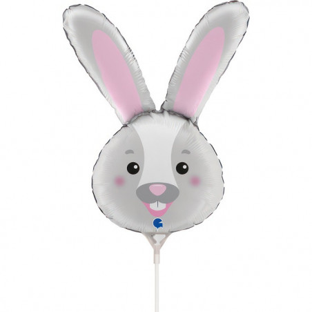 Mini Ballon alu Lapin Gris