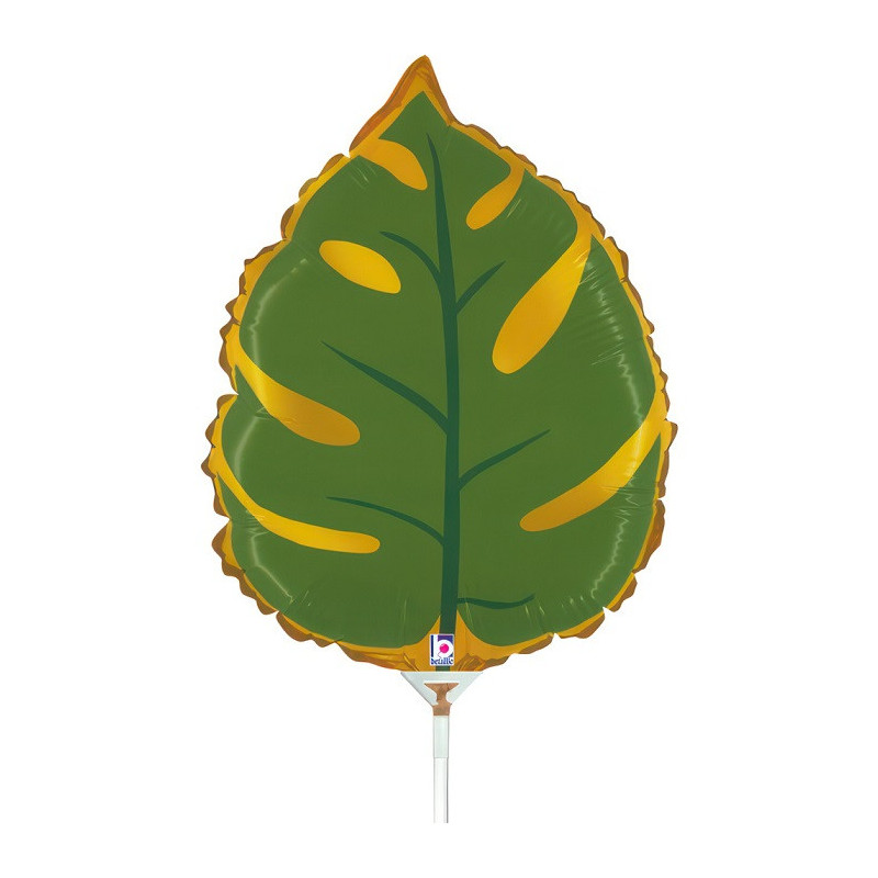 Mini Ballon Alu Feuille Tropicale Monstera