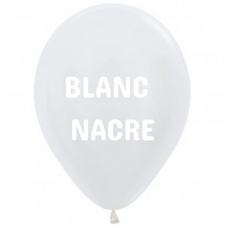 Ballon jumbo 60cm blanc nacré Ballon jumbo 60cm blanc nacré