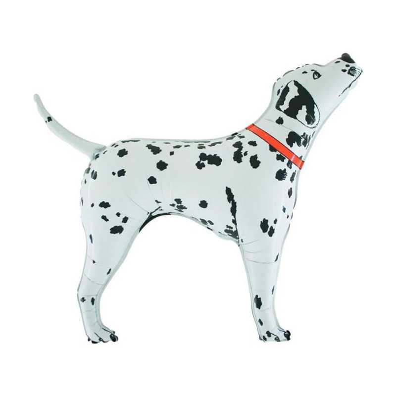 Grand Ballon Chien en forme de Dalmatien Noir et Blanc