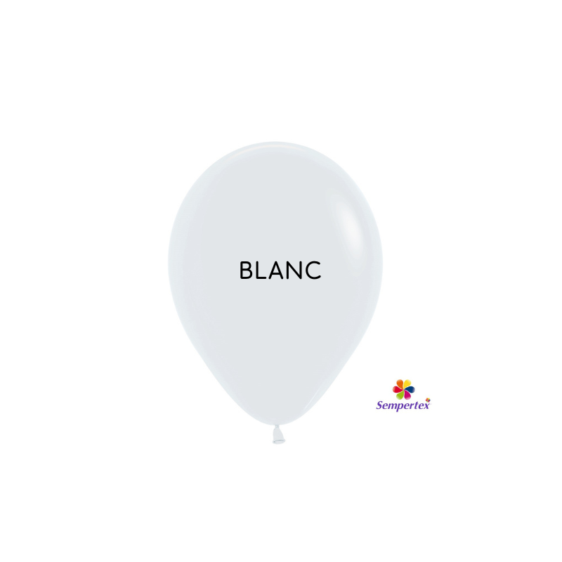 mini ballons x 50 blanc