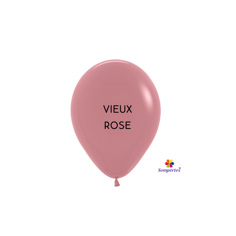 mini ballons x 50 vieux rose