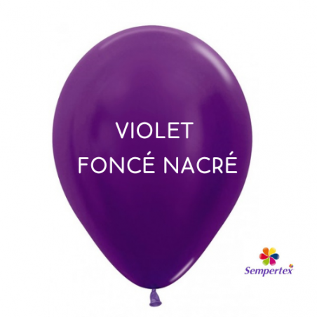 mini ballons x 50 violet foncé nacré mini ballons x 50 violet foncé nacré