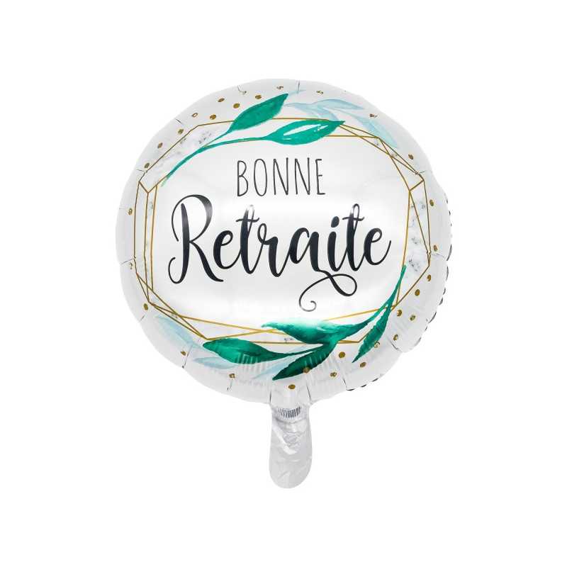 Ballon Alu Bonne Retraite en français
