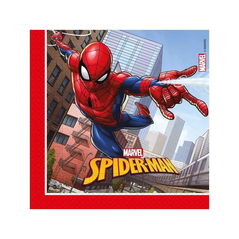 Grandes Serviettes Spiderman Anniversaire Marvel
