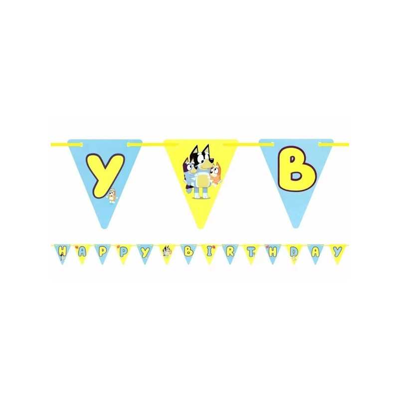 Banderole Happy Birthday Bluey Décoration Anniversaire Bluey