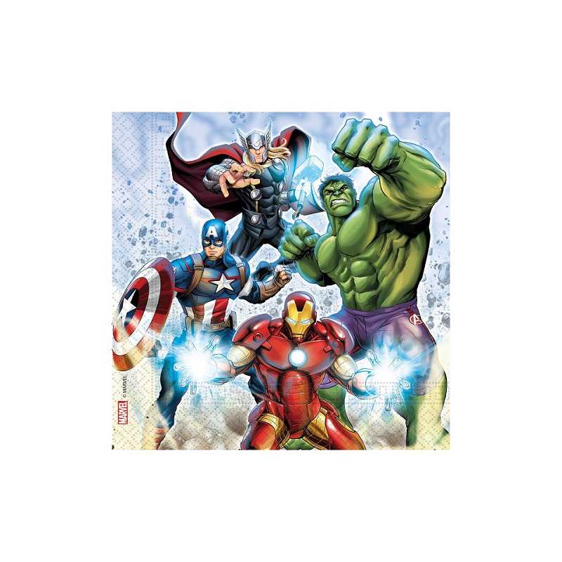 Serviettes en Papier Avengers Vaisselle jetable Marvel