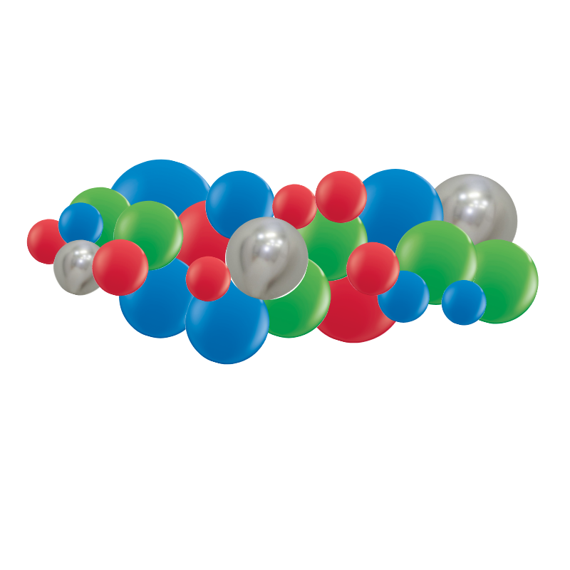 Kit Guirlande de ballons organiques - Modèle Avengers