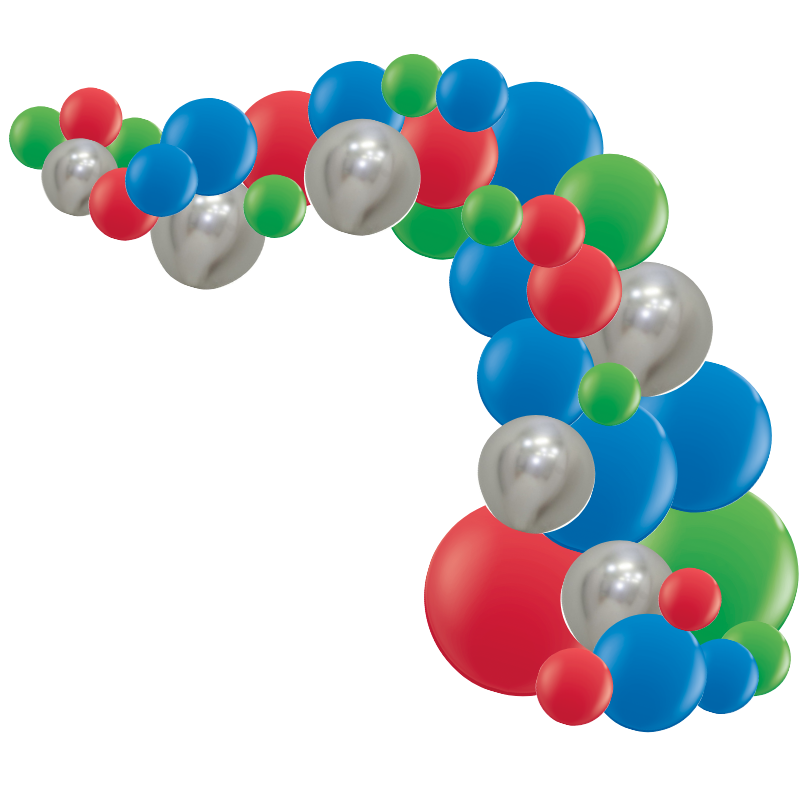 Kit Arche de ballons organiques - Modèle Avengers