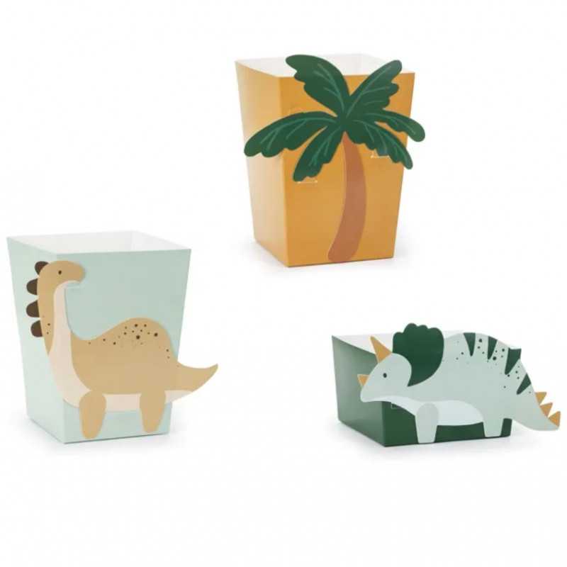 Boîtes à Pop Corn Et Gâteaux Table Anniversaire Dinosaure