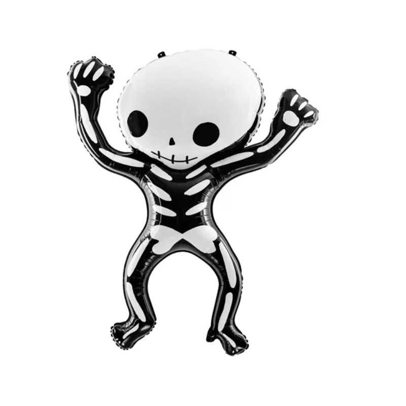Ballon Alu Squelette Noir et Blanc