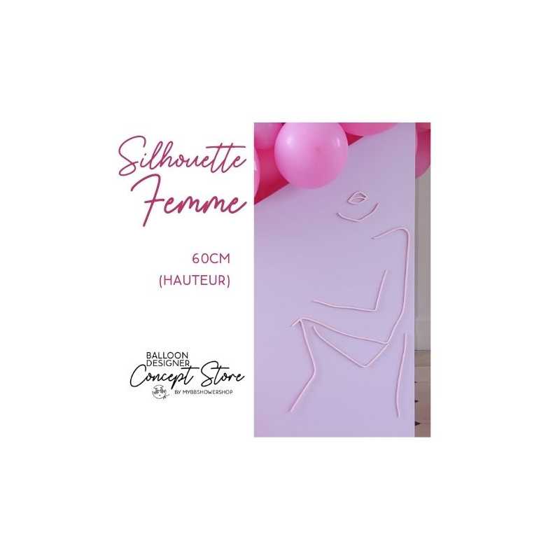 Silhouette Femme Impression 3D 60cm Décoration