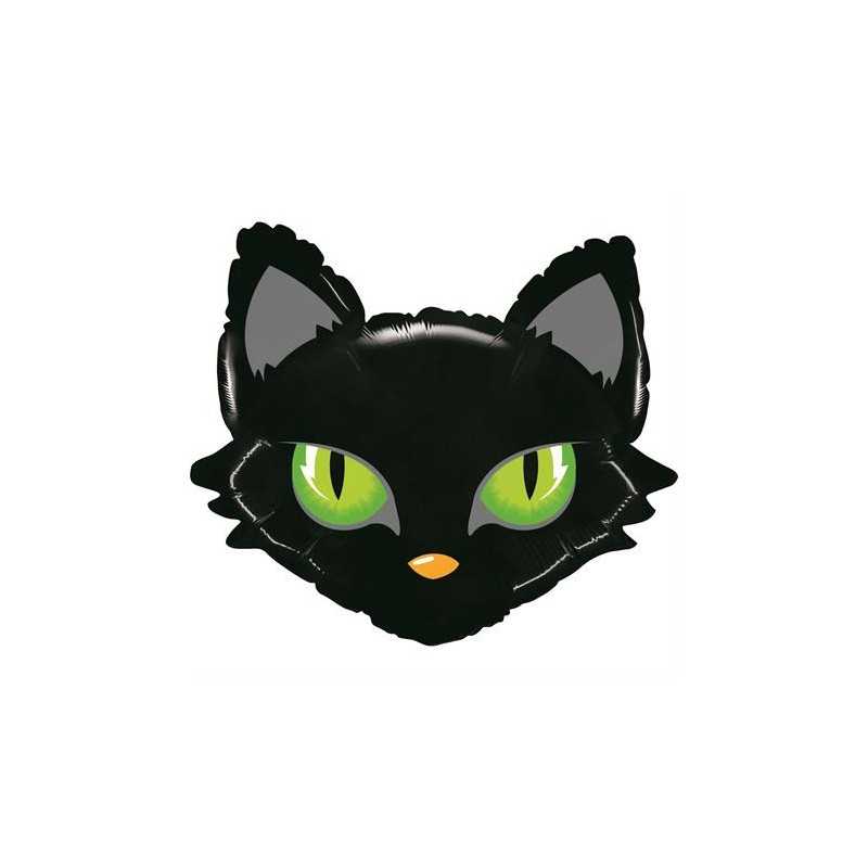 Ballon XL Tête de Chat Noir