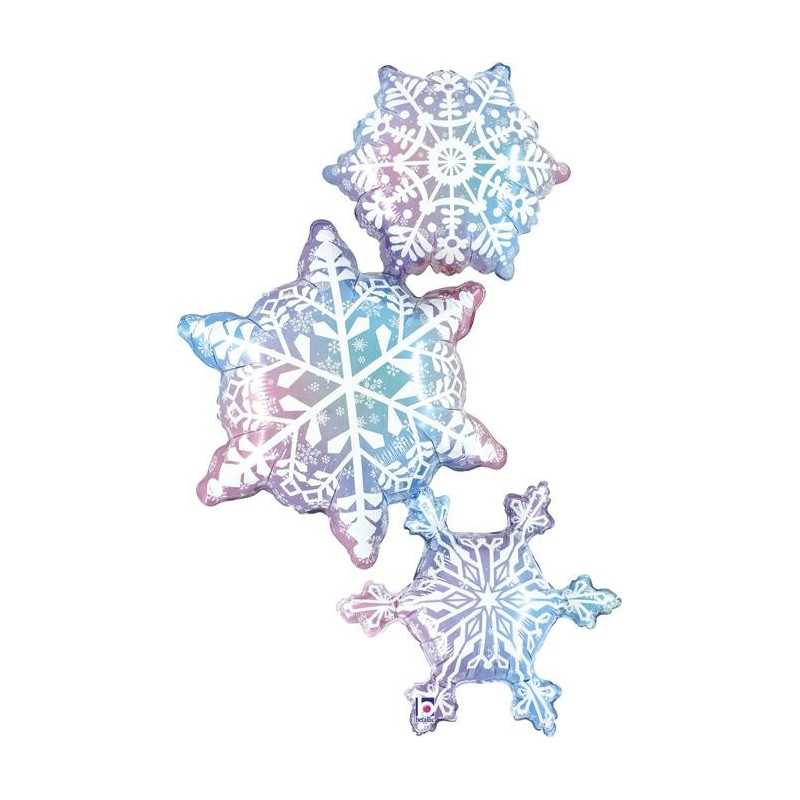 Ballon XL Flocons Décoration thème hiver