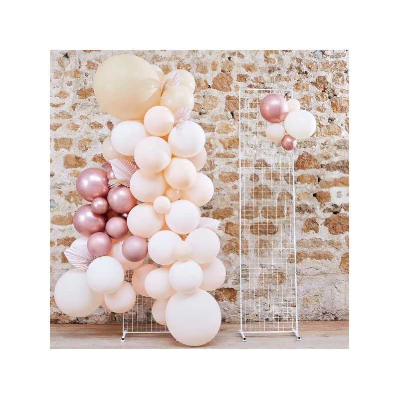 Grille Backdrop rectangulaire blanche 200x45cm