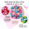 Kit mur de ballons organiques : taille M - 2m x 2m