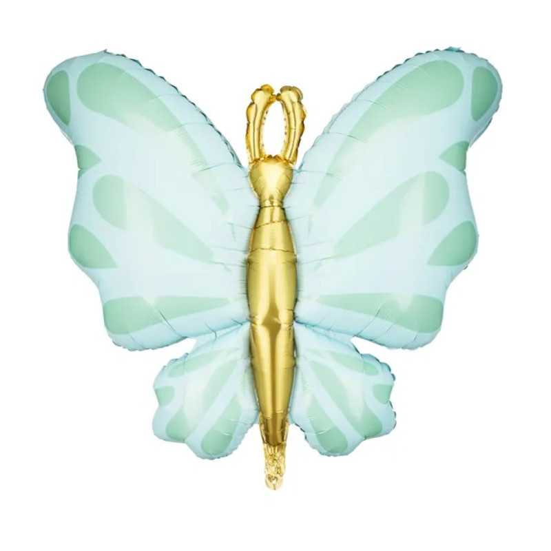 Grand Ballon Papillon Vert Pastel