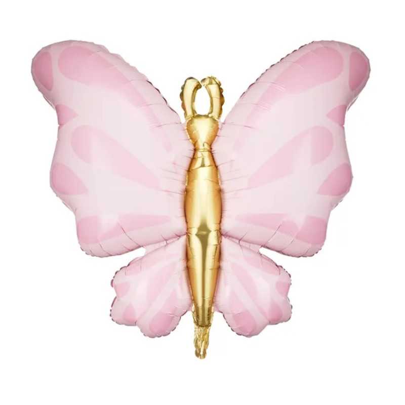 Grand Ballon Papillon Rose Pastel
