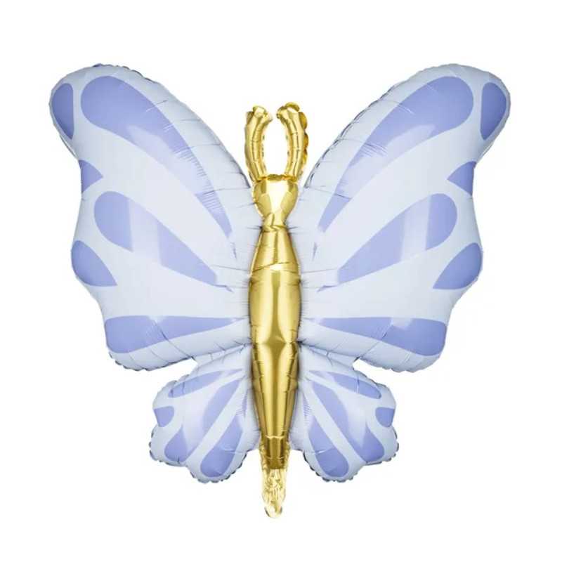 Grand Ballon Papillon Parme Pastel